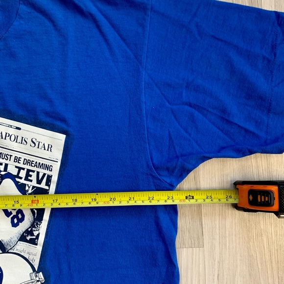 Vintage Indianapolis Colts Marshall Faulk 1994 Single Stitch T-shirt. Mens XL. - Picture 7 of 9